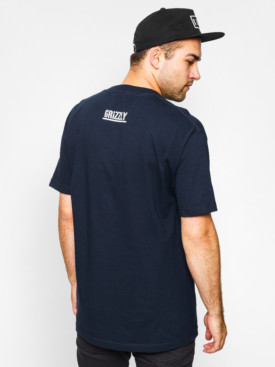 Tričko Diamond Grizzly Think Grizzly Tee (navy)