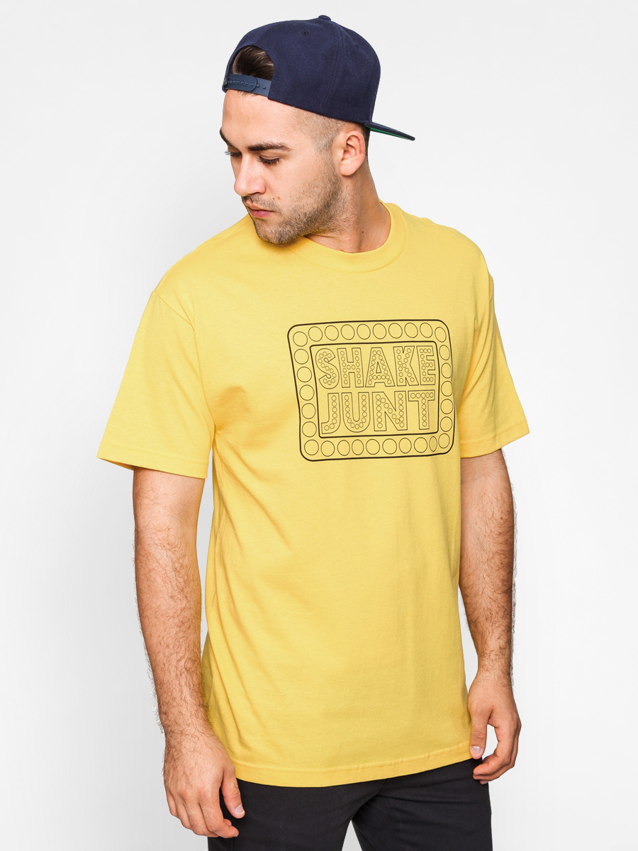 Tričko Shake Junt Box Logo Outline (yellow)