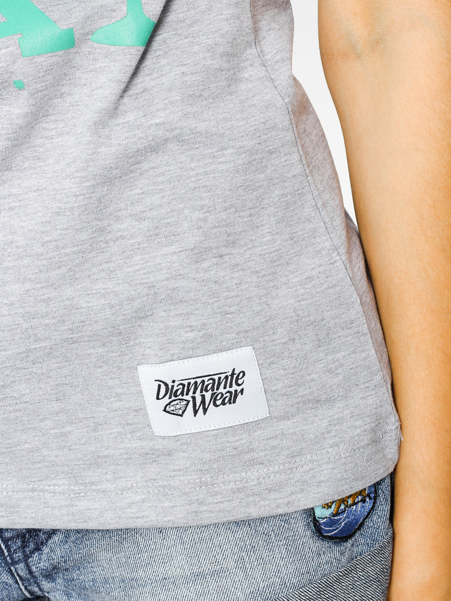 Tričko Diamante Wear Niech Melanż Trwa Wmn (heather grey/green)
