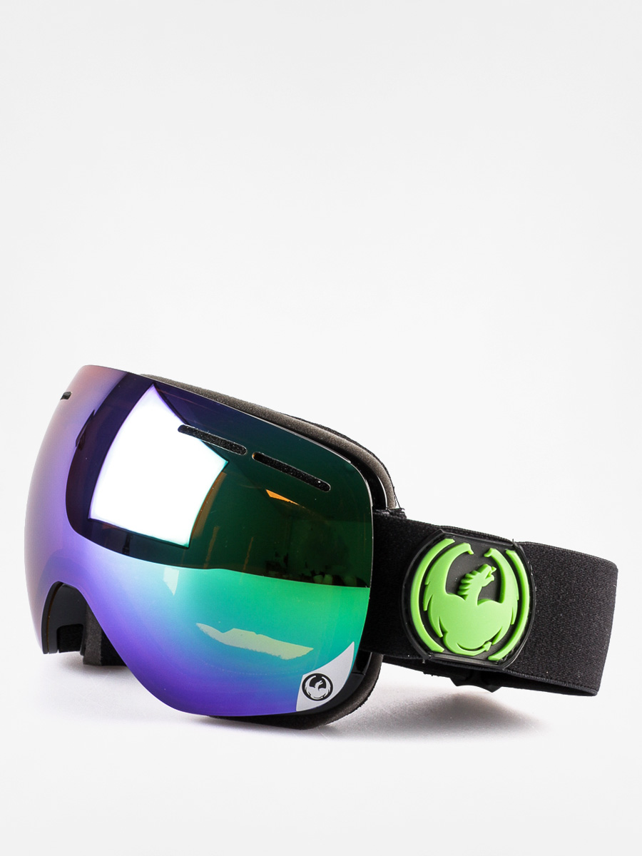 Brýle na snowboard Dragon X1S (jet/green ion+yell/blue ion)