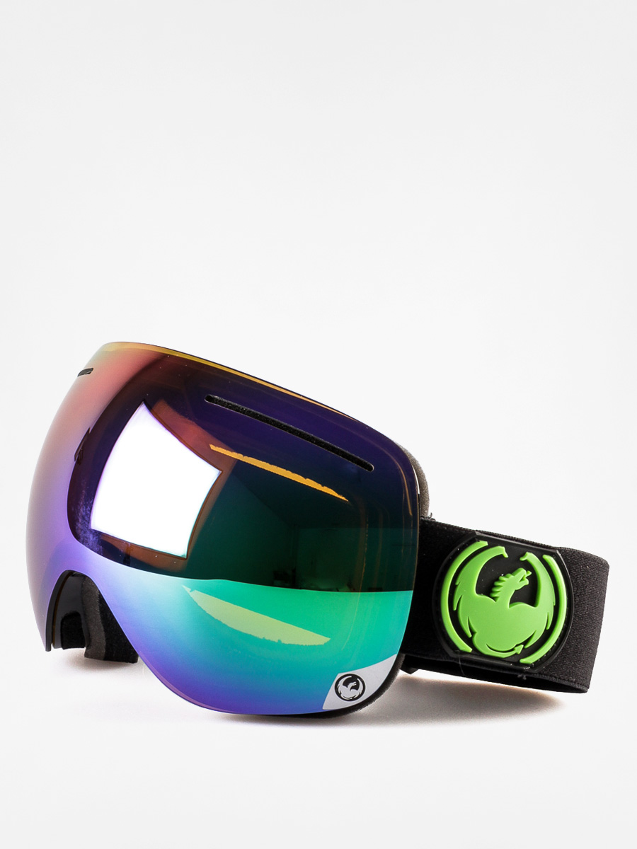 Brýle na snowboard Dragon X1 Three (jet/green ion+yell/blue ion)