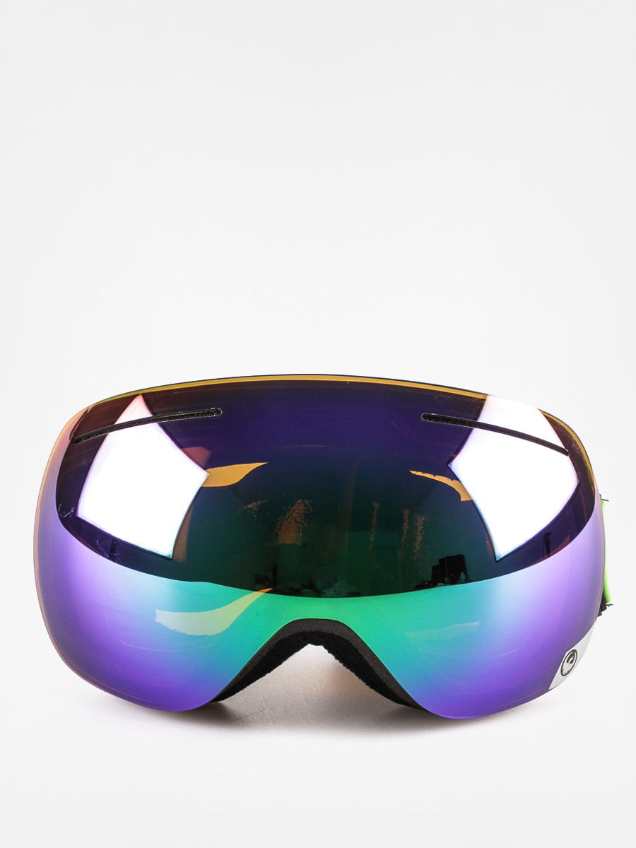 Brýle na snowboard Dragon X1 Three (jet/green ion+yell/blue ion)