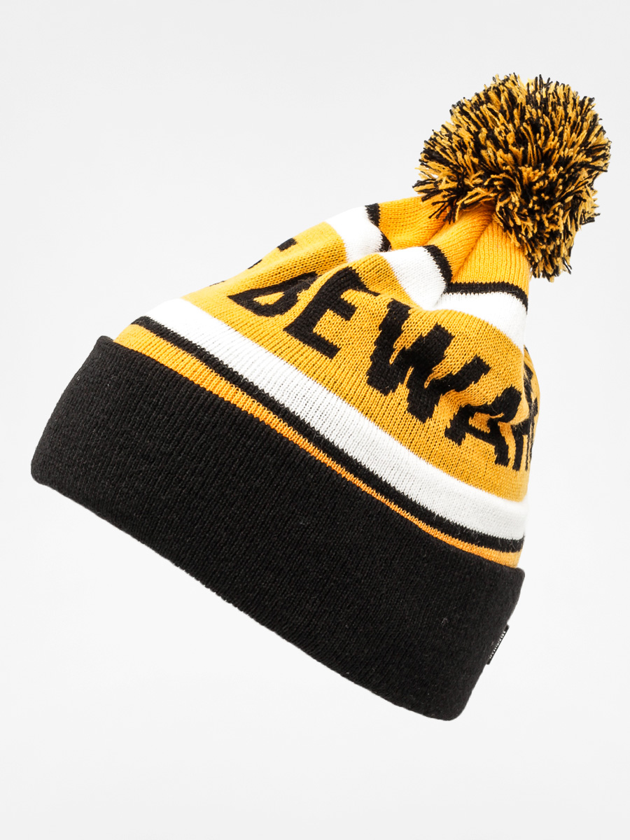 Čepice Diamond Grizzly Beware Pom Beanie (black)