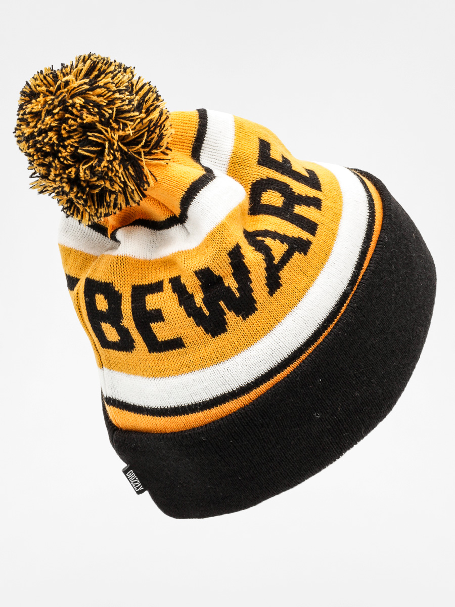 Čepice Diamond Grizzly Beware Pom Beanie (black)