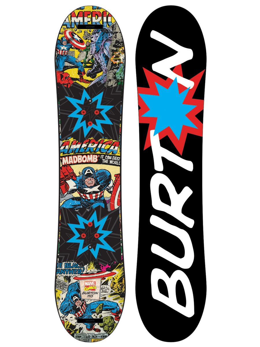 Dětský snowboard Burton Chopper Ltd Marvel 110 - barevná