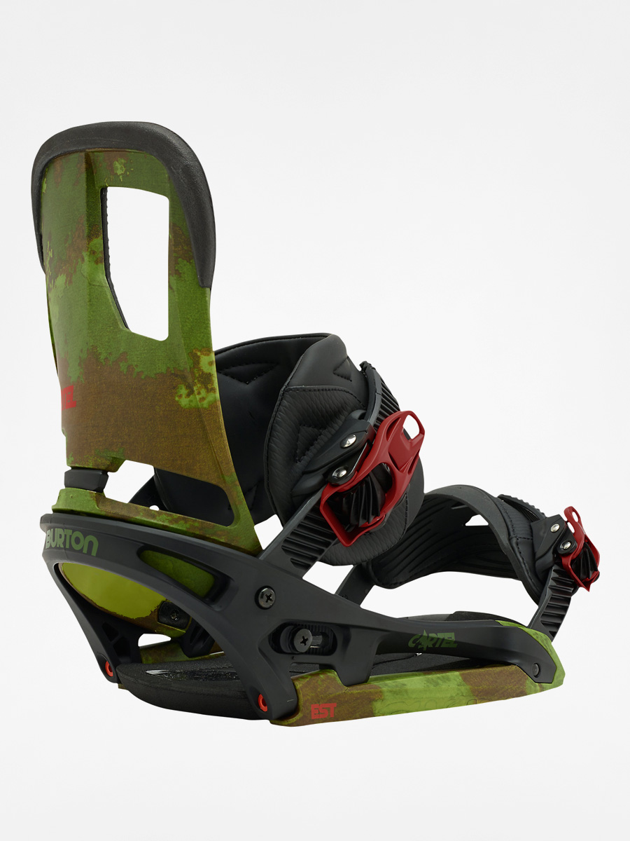 Snowboardové vázání Burton Cartel Est - zelená (black/camo)