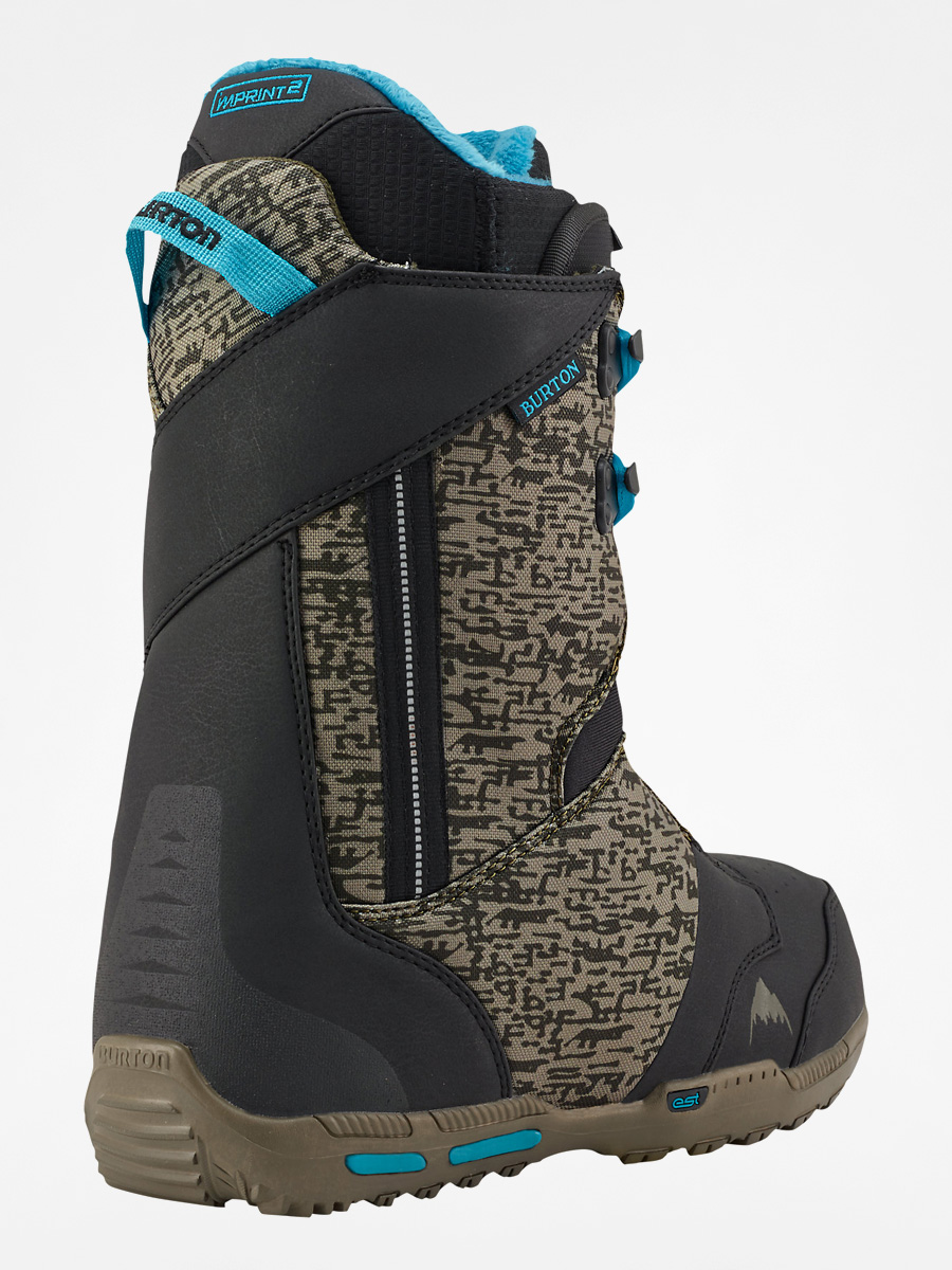 Pánské Boty na snowboard Burton Rampant (black/camo/blue)