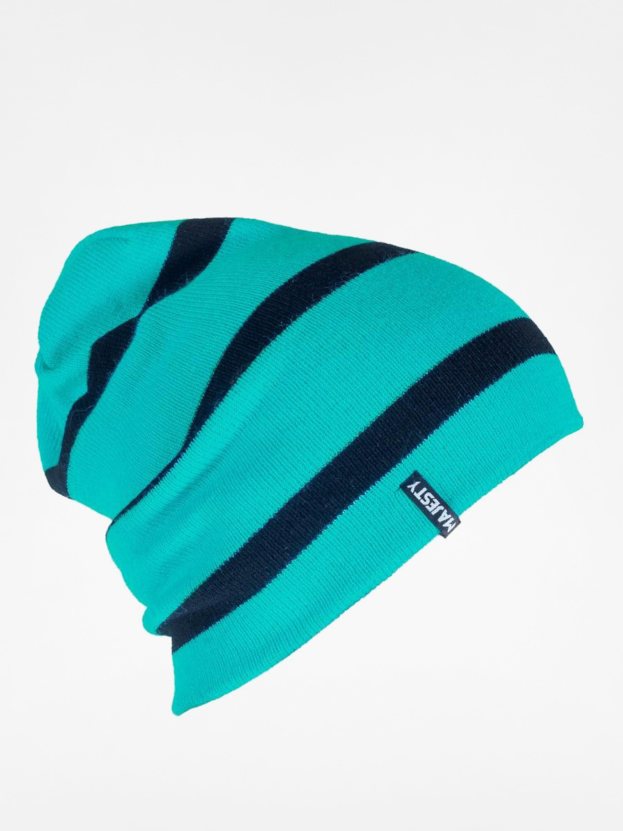 Čepice Majesty Stripes (turquise/black)