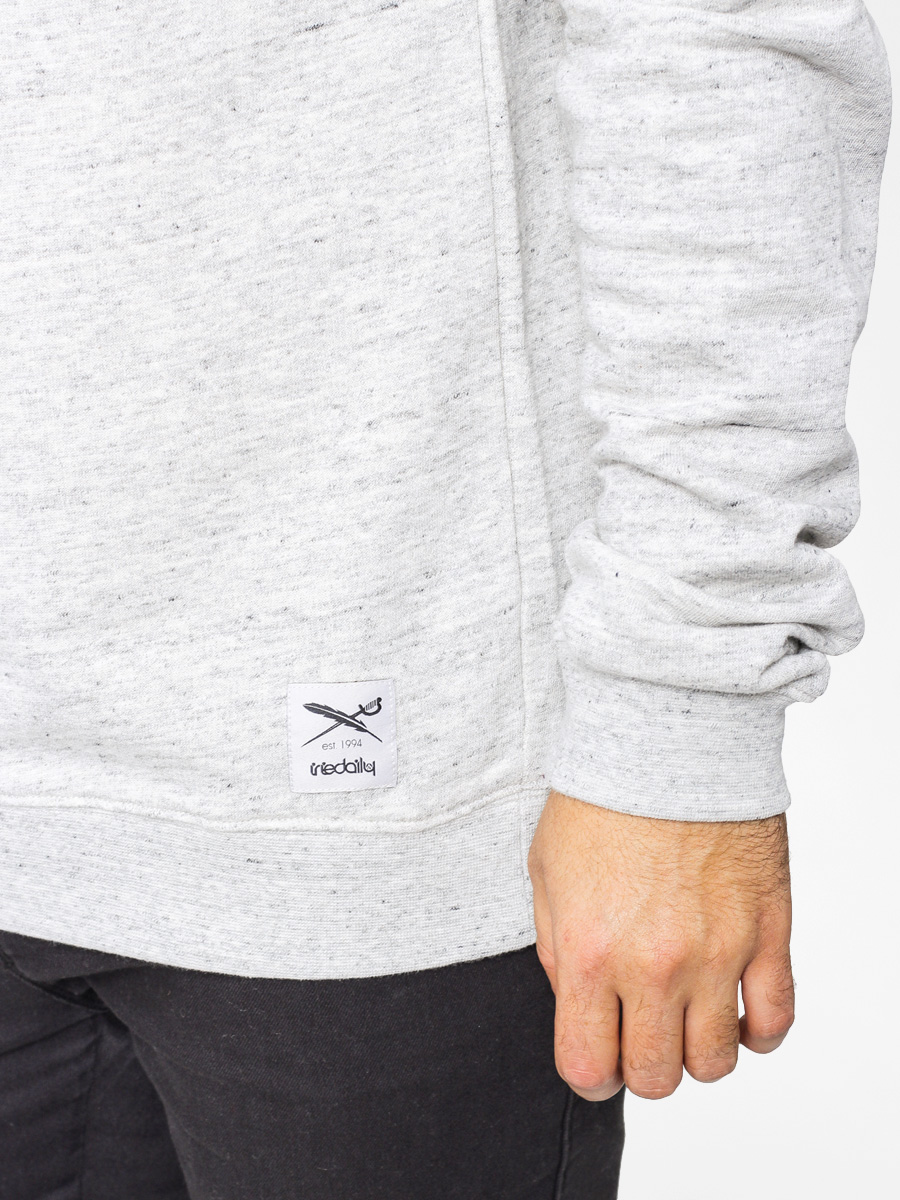 Iriedaily Mikina Chamisso Logo Crew (grey mel)