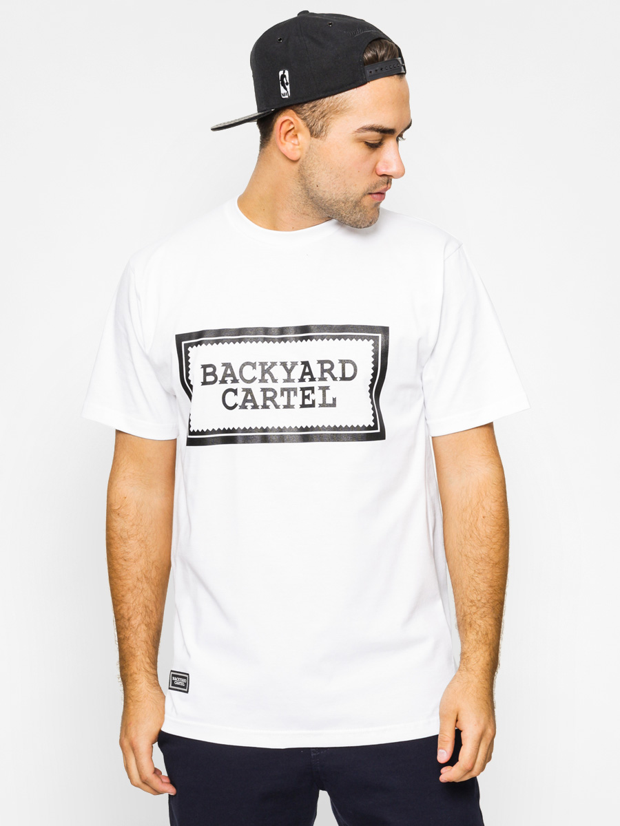 Tričko Backyard Cartel Label Logo (white)