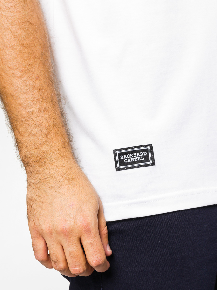 Tričko Backyard Cartel Label Logo (white)