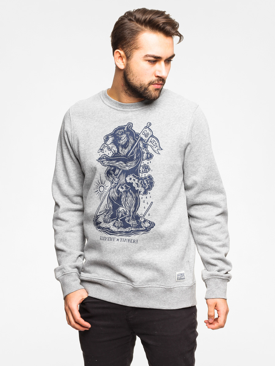 Element Mikina Go West CR (grey heather)