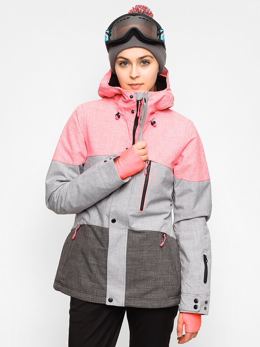 Dámská Snowboardová bunda O'Neill Coral (silver melee)