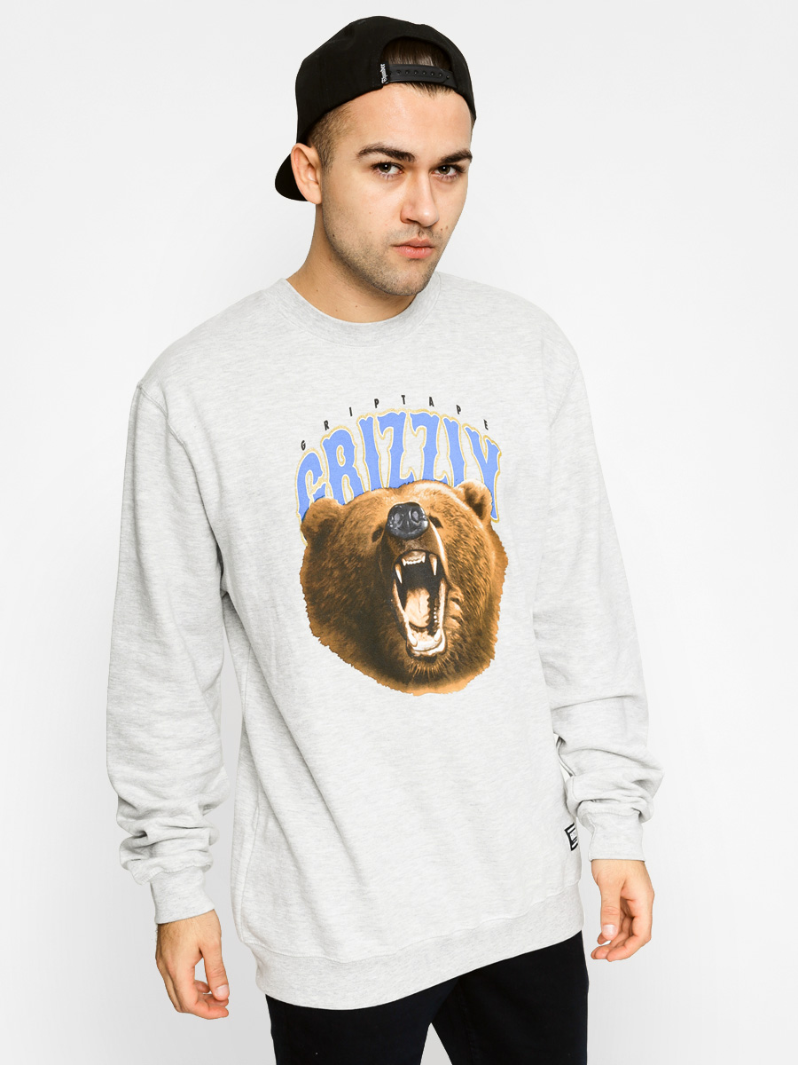 Mikina Diamond Grizzly The Roar Crewneck (grey heather)