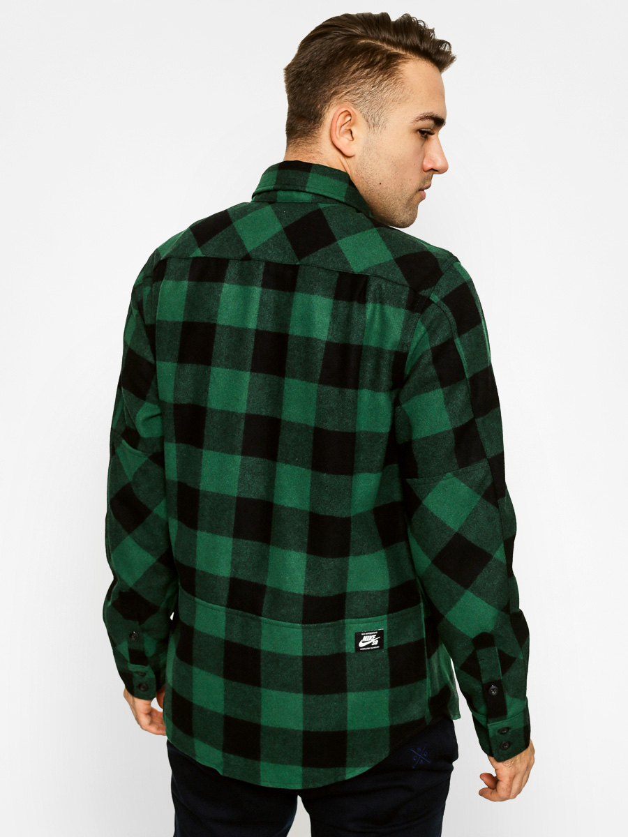 Košile Nike Holgate Wool LS zelená (green)