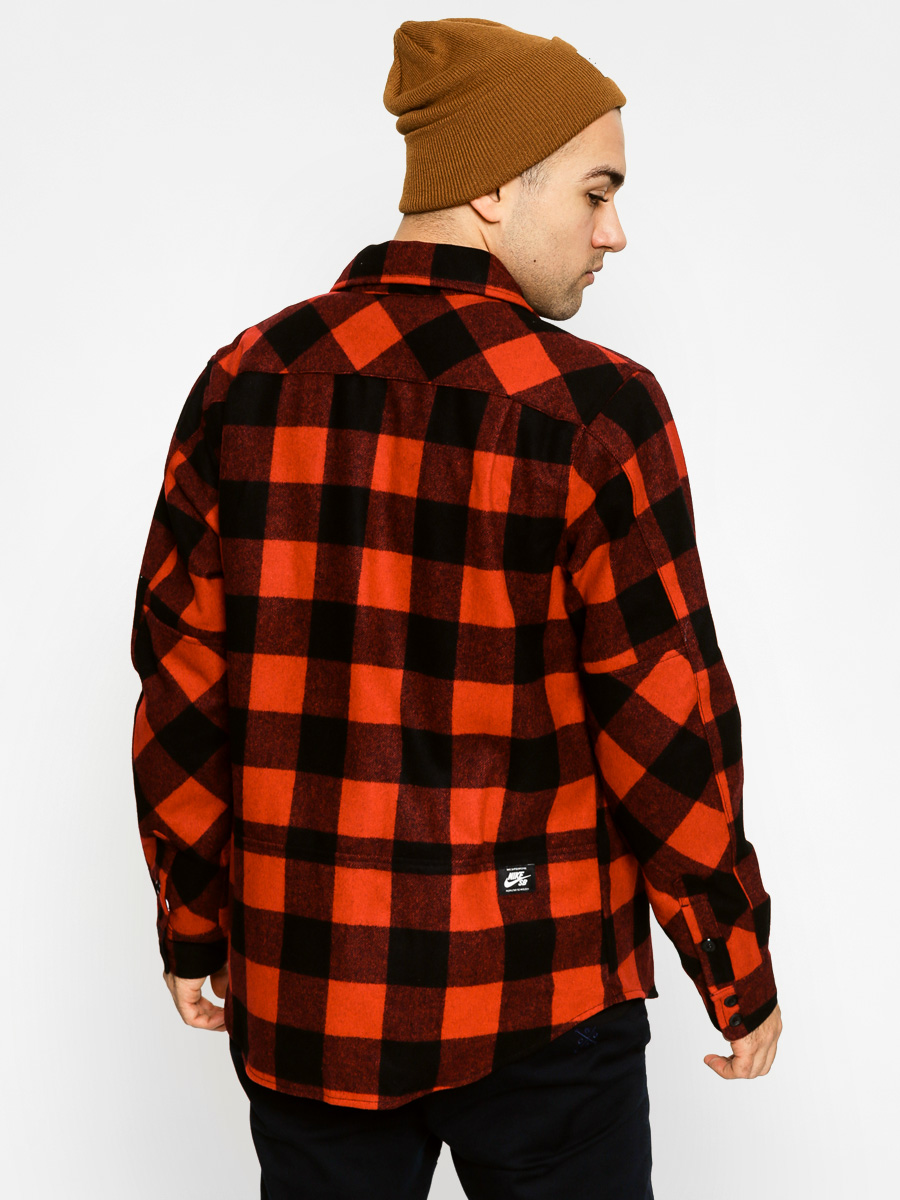 Košile Nike Holgate Wool LS červená (red)