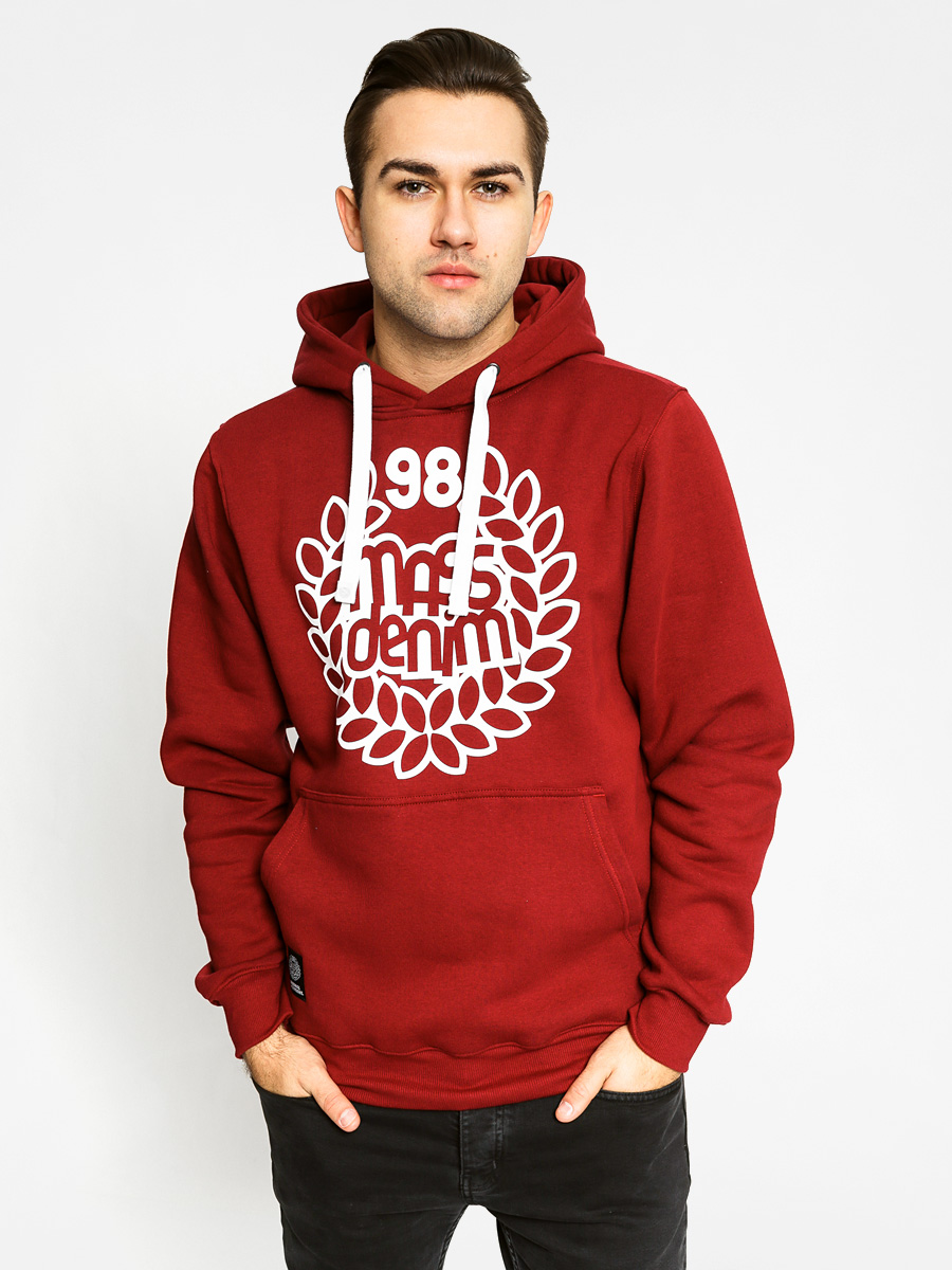 MassDnm Mikina s kapucí Base HD (burgundy)