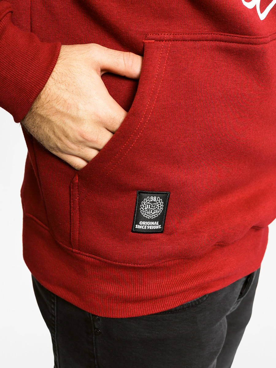 MassDnm Mikina s kapucí Base HD (burgundy)