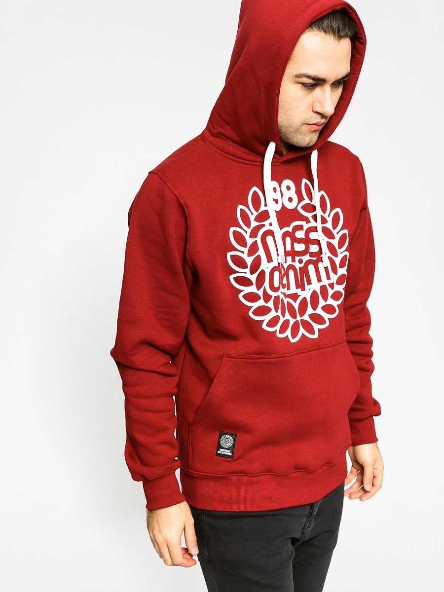 MassDnm Mikina s kapucí Base HD (burgundy)