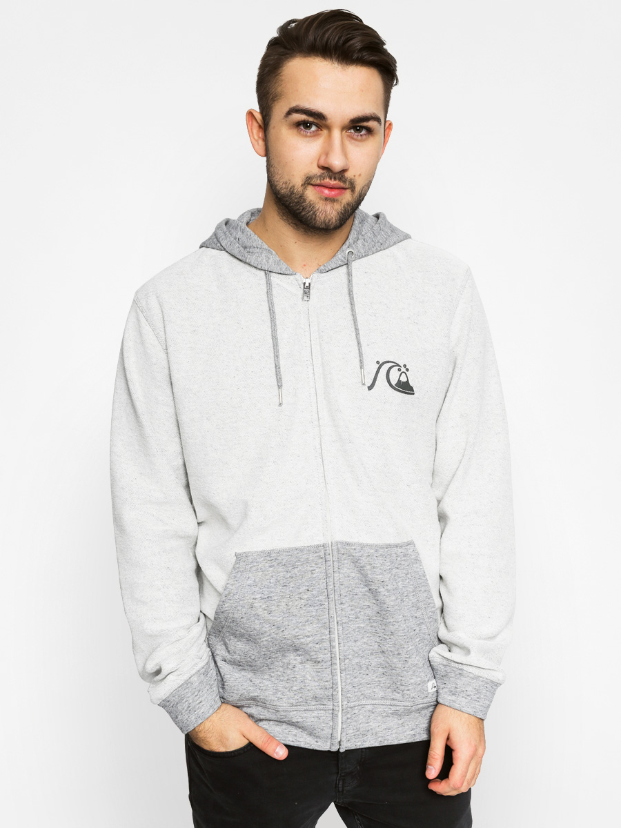 Quiksilver Mikina s kapucí Storm Reverse ZHD (light grey)