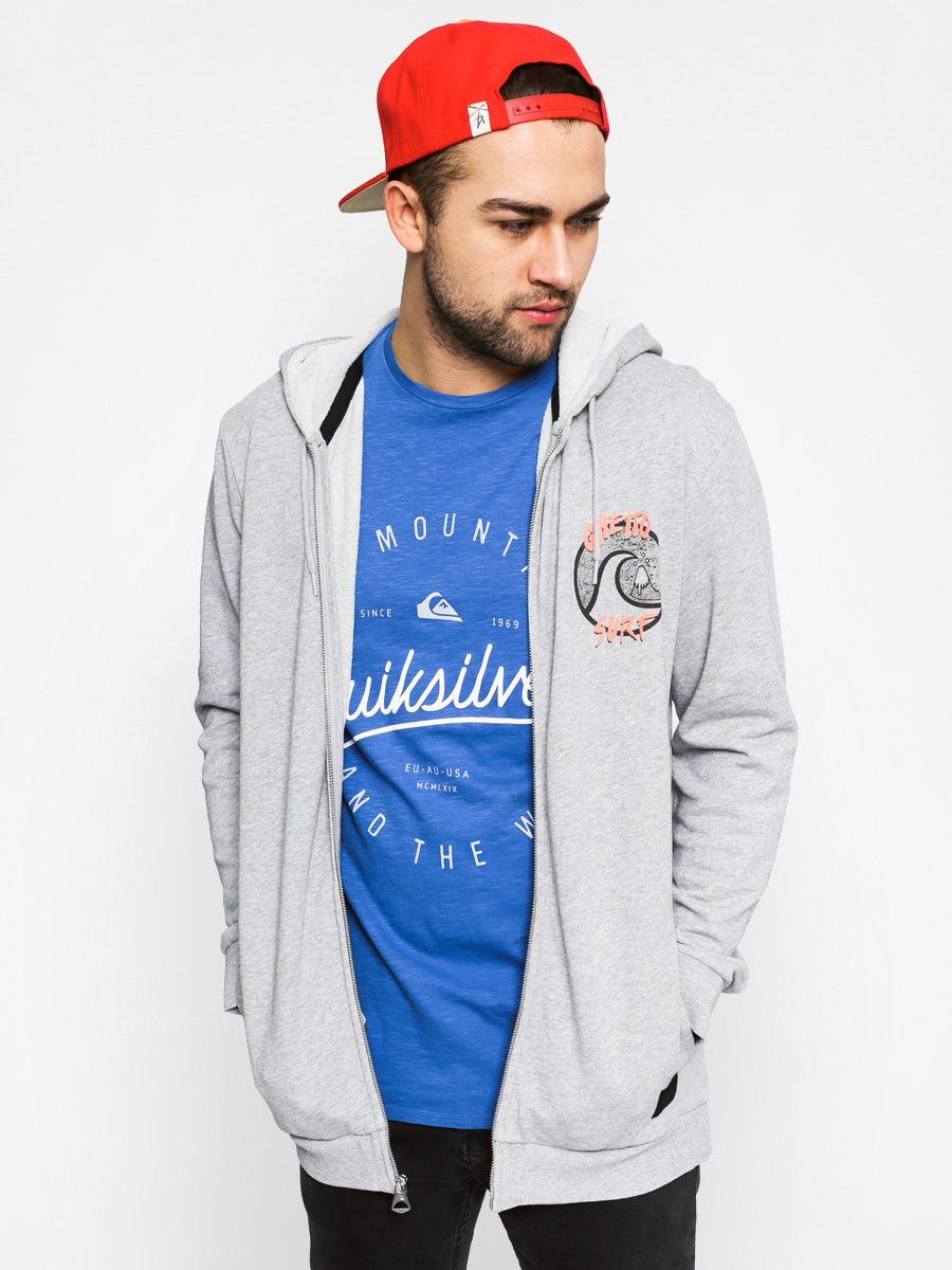 Quiksilver Mikina s kapucí Ghetto Surf ZHD (heather grey)