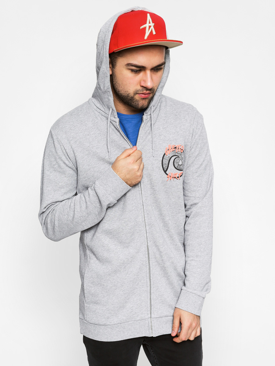 Quiksilver Mikina s kapucí Ghetto Surf ZHD (heather grey)