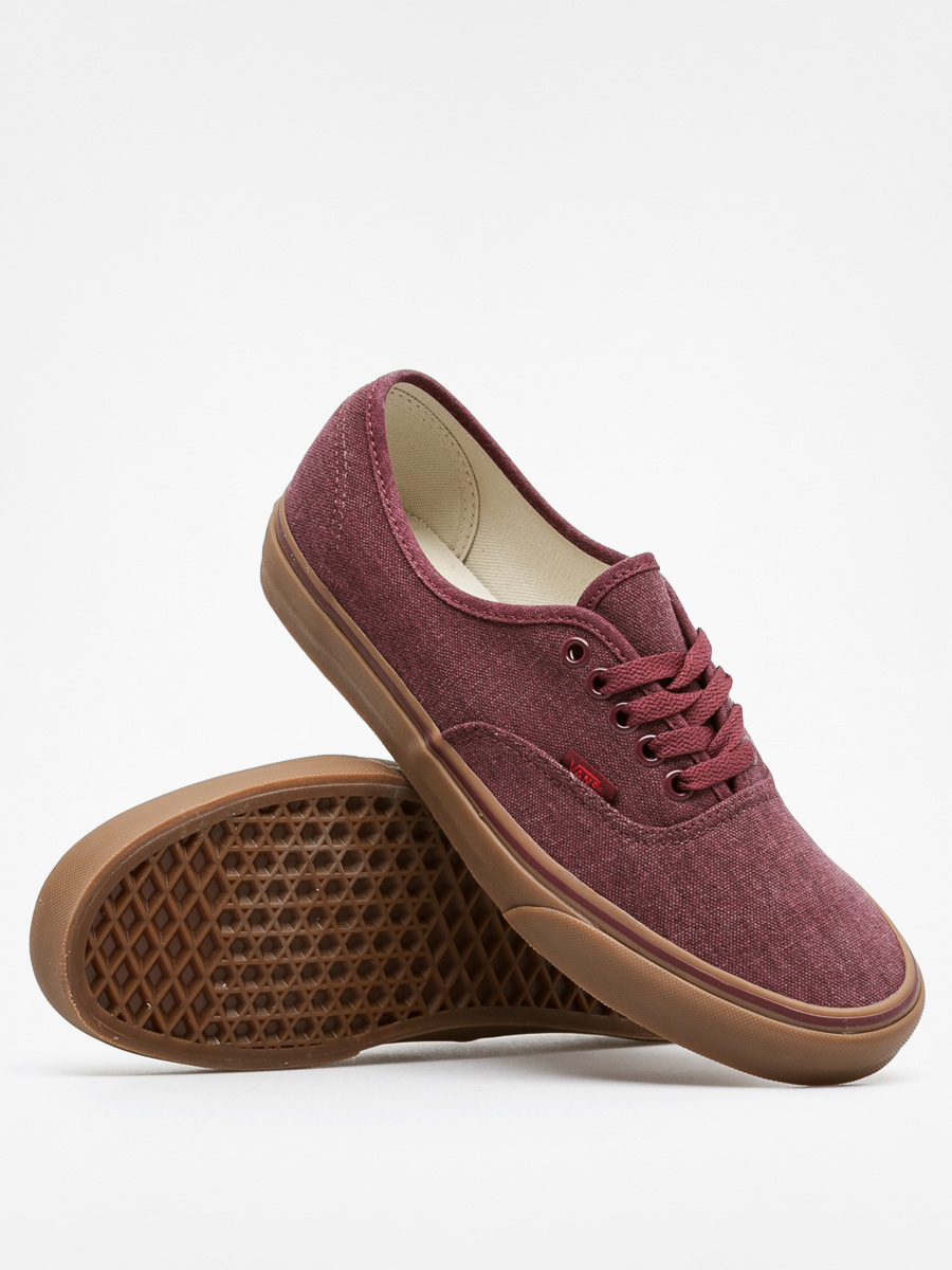 Vans Boty Authentic (washed canvas/port royale/gum)