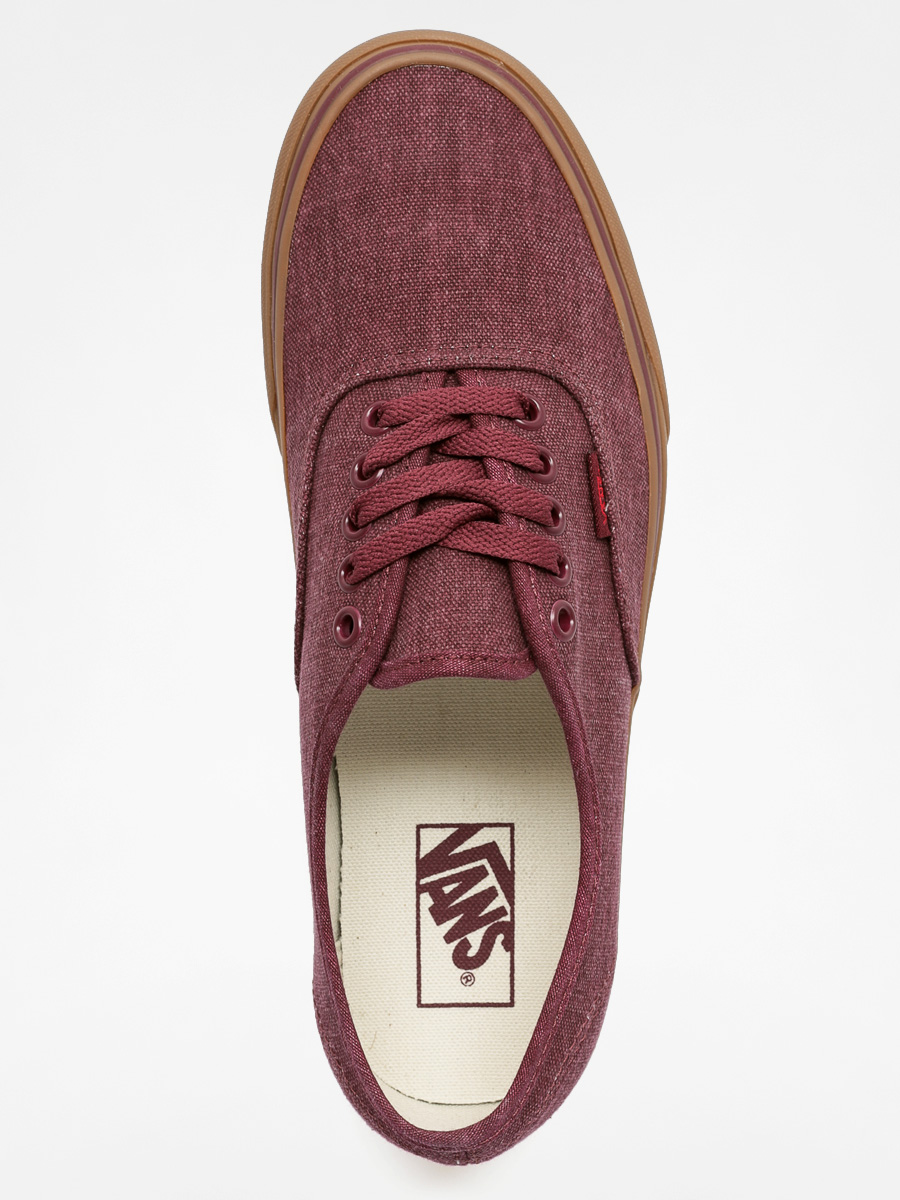 Vans Boty Authentic (washed canvas/port royale/gum)