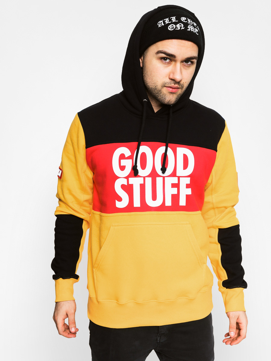 Koka Mikina s kapucí Good Stuff HD (yellow/black/red)
