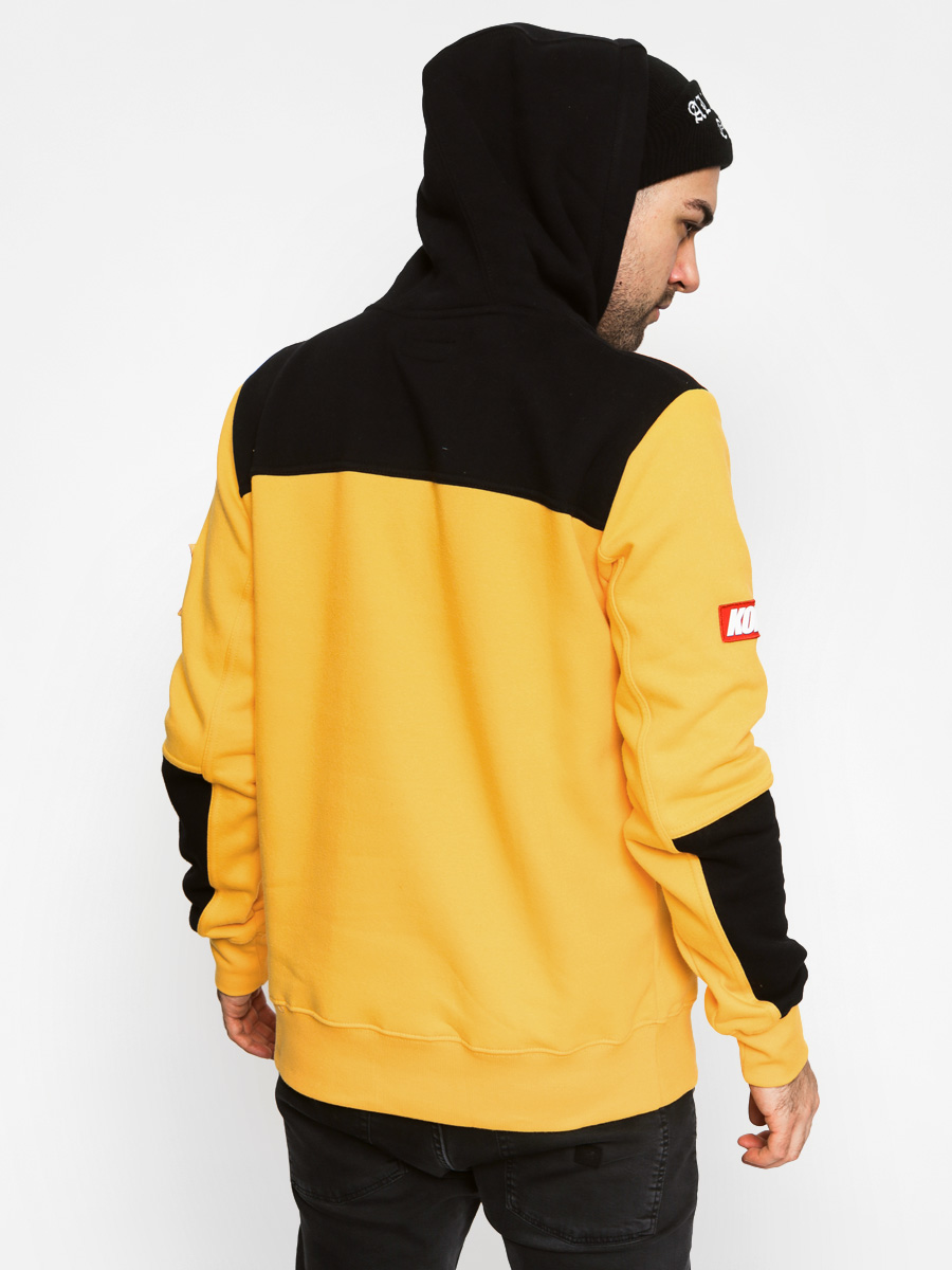 Koka Mikina s kapucí Good Stuff HD (yellow/black/red)