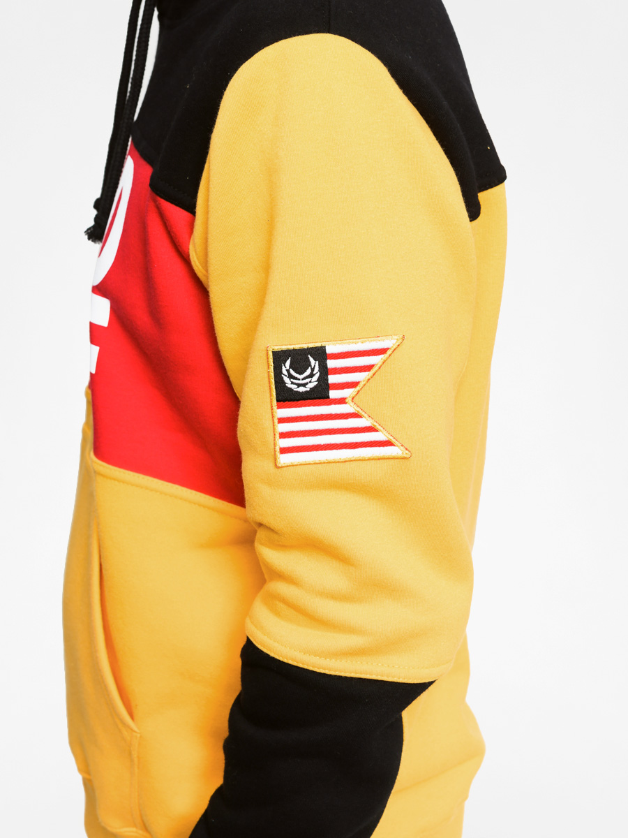 Koka Mikina s kapucí Good Stuff HD (yellow/black/red)