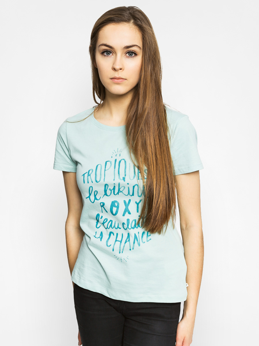 Roxy Tričko Crewtropique Wmn (turquoise)