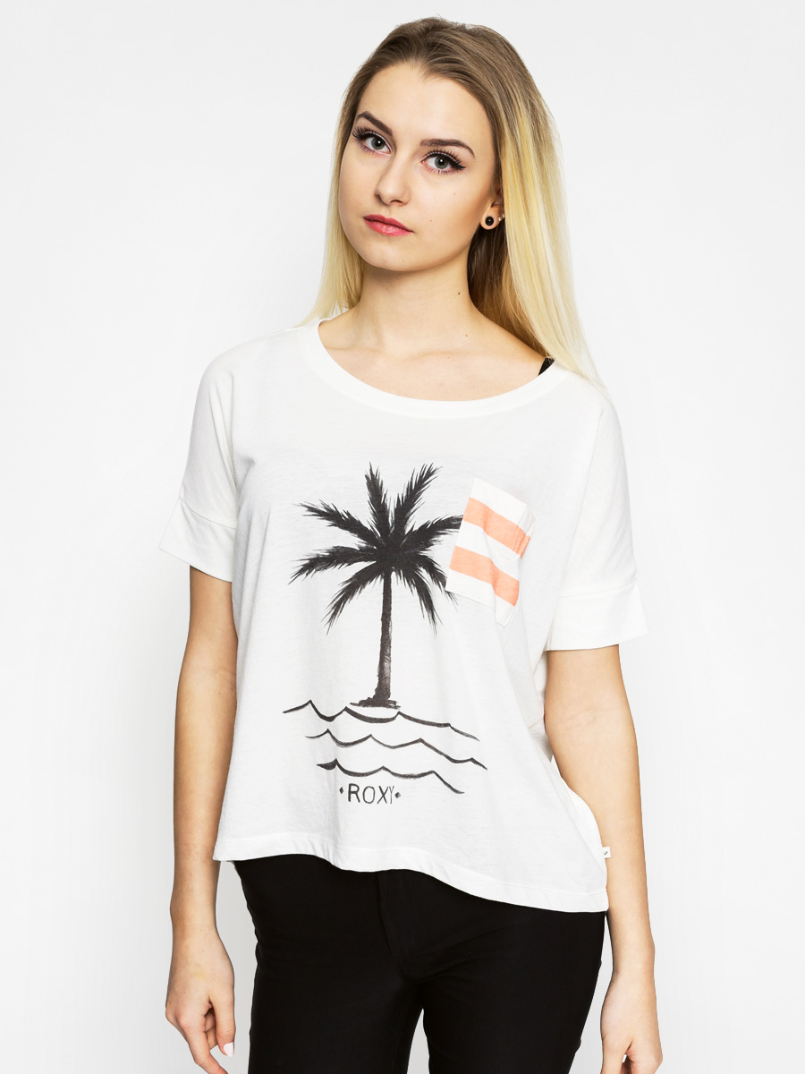 Roxy Tričko Boxy Bondi Wave Wmn (off white)