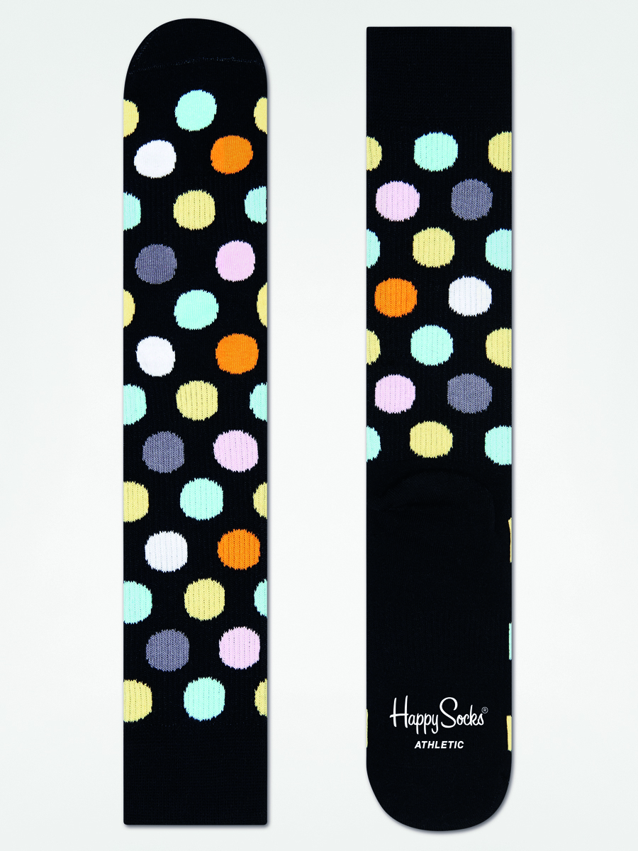 Happy Socks Ponožky Athletic Big Dot (black/multi)