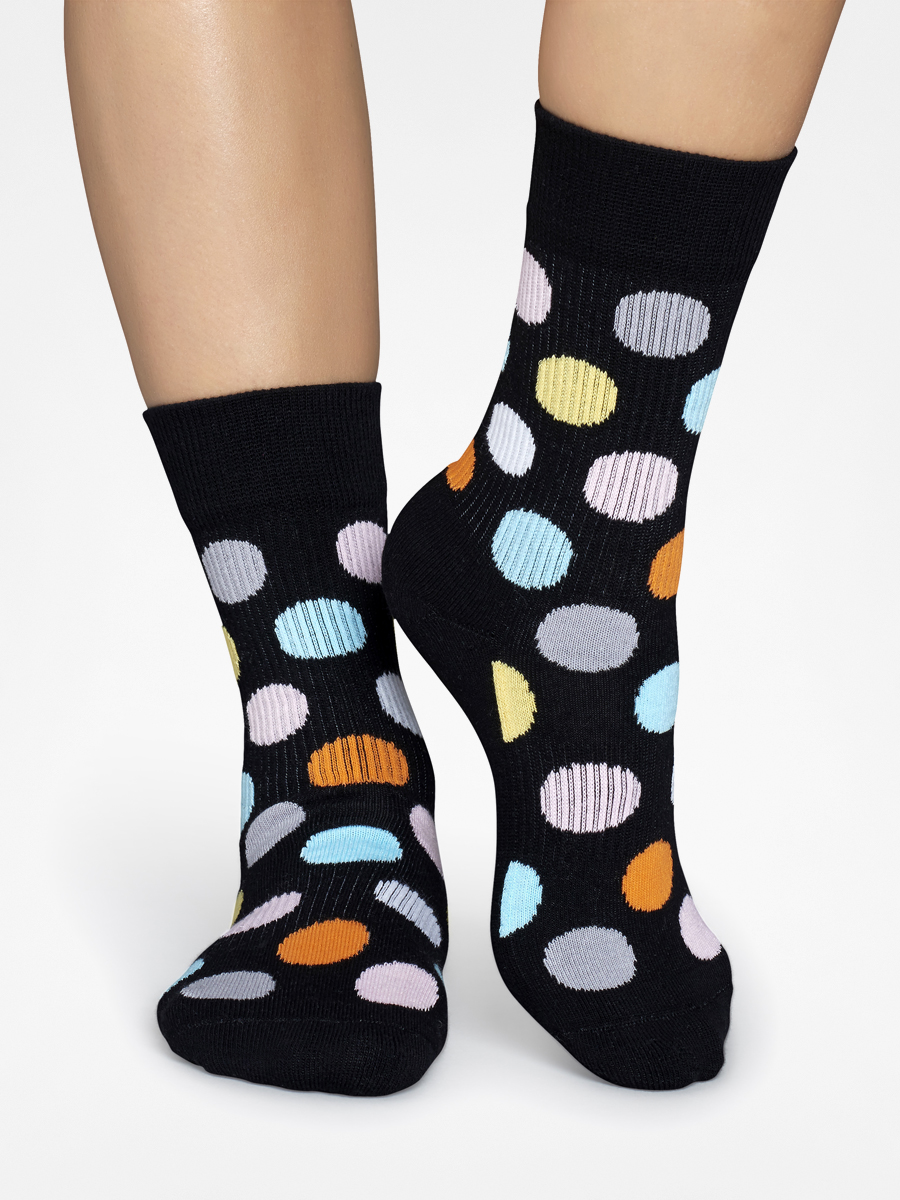 Happy Socks Ponožky Athletic Big Dot (black/multi)
