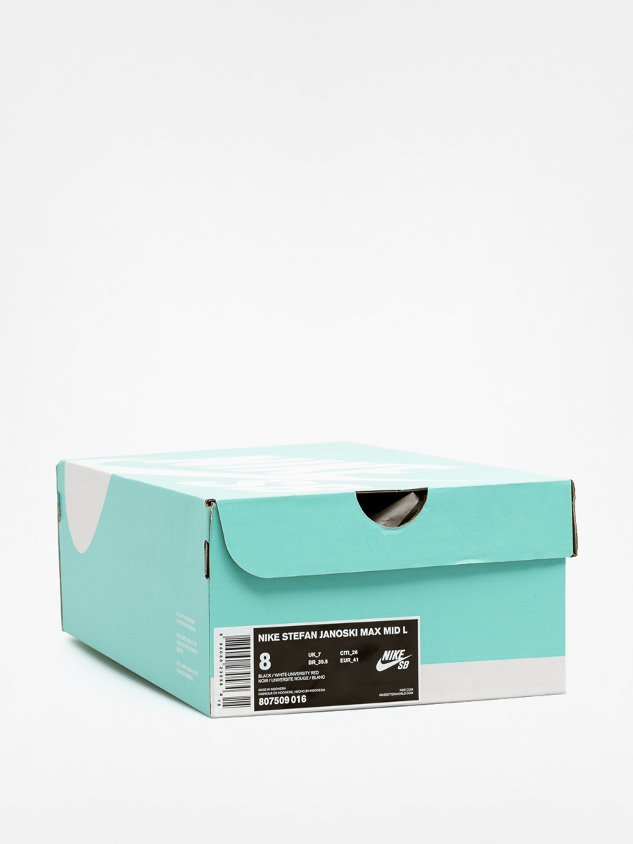 Nike Tenisky Stefan Janoski Max Mid L (black/white university red)