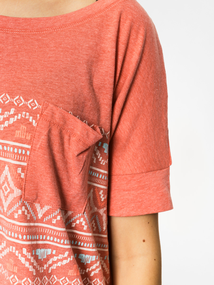 Roxy Tričko Boxybohoborder Wmn (heather light red)