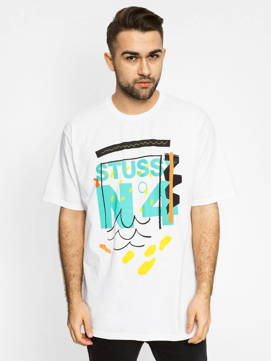 Stussy Tričko No 4 Doodle (white)