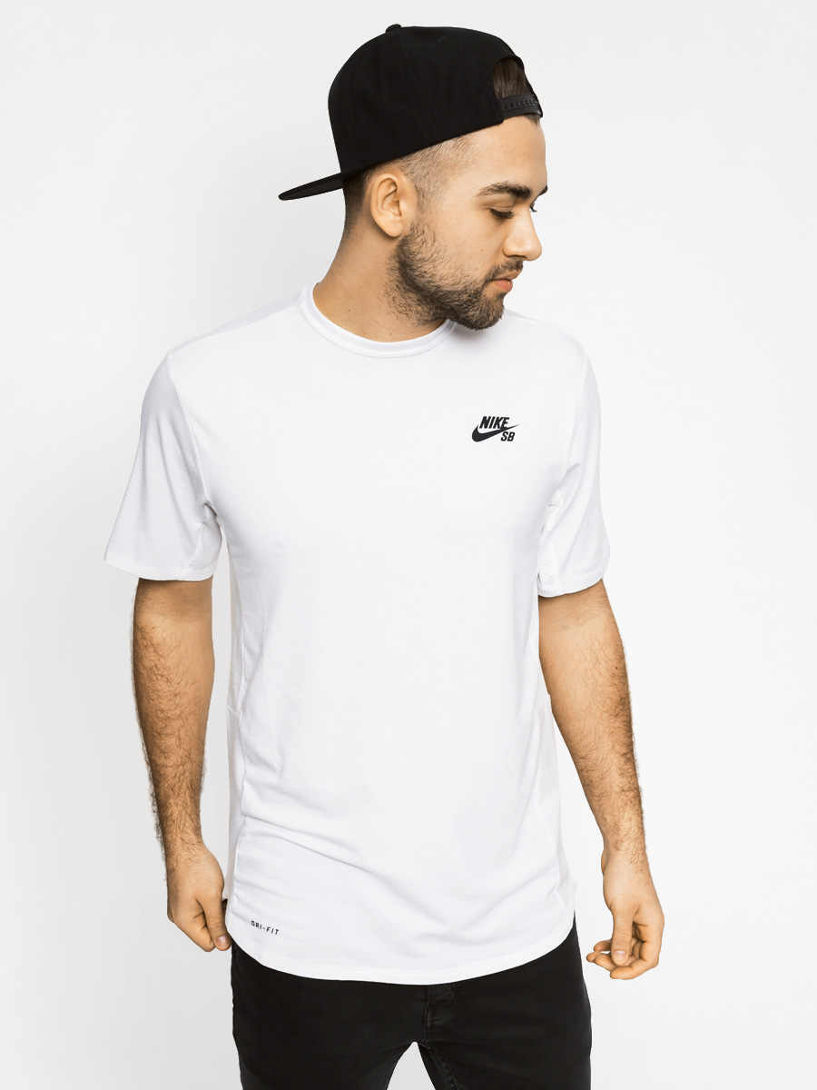 Nike Tričko Sb Skyline Dry Fit Cool Gfx Ss (white)