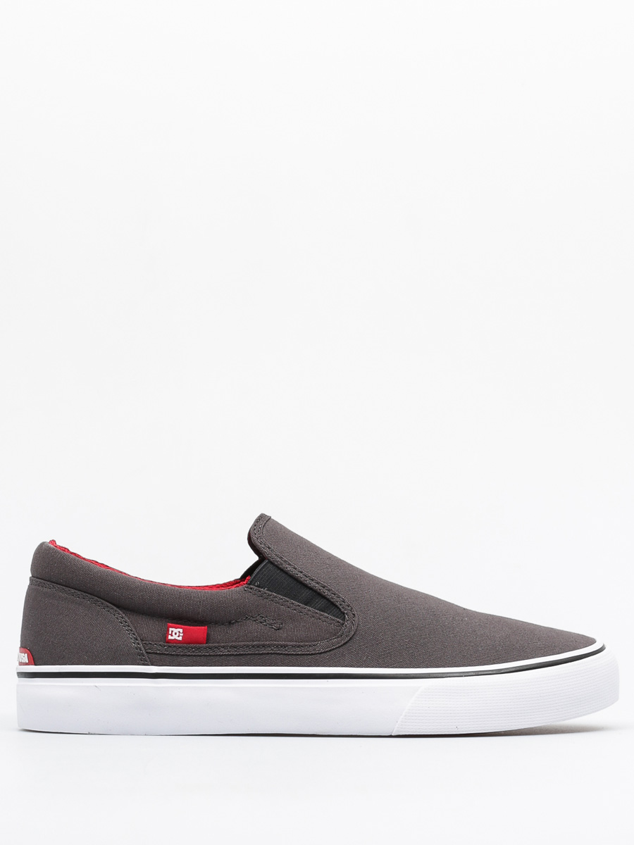 DC Boty Trase Slip On Tx (grey/black/red)
