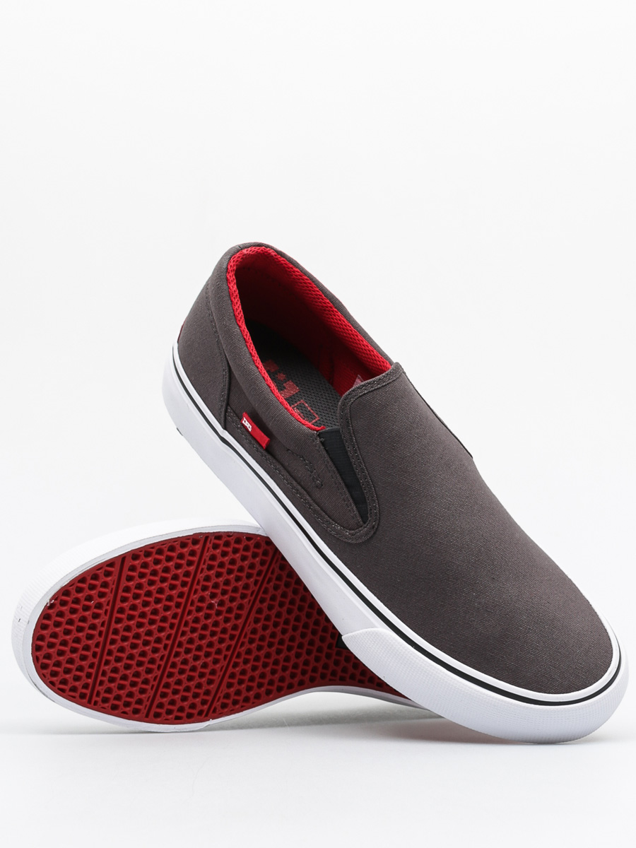 DC Boty Trase Slip On Tx (grey/black/red)