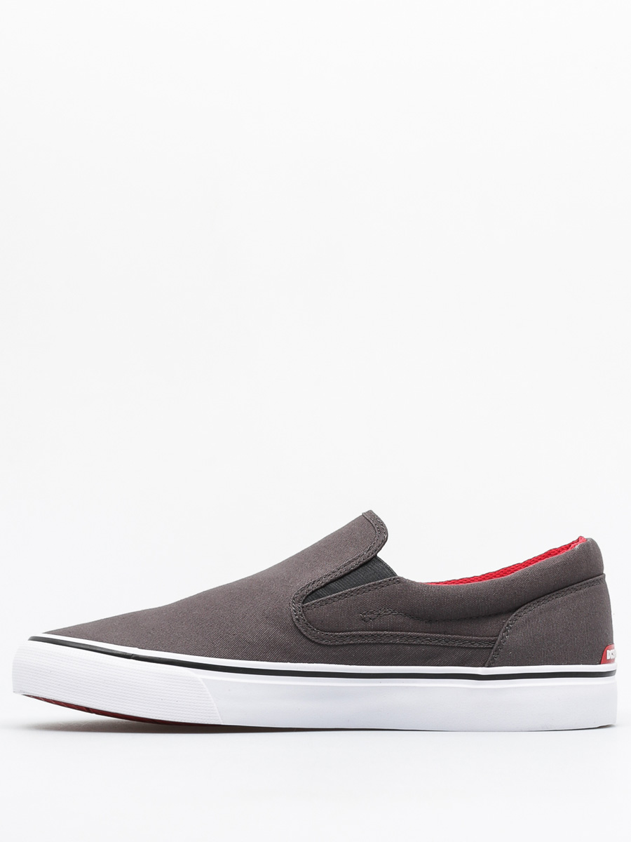 DC Boty Trase Slip On Tx (grey/black/red)