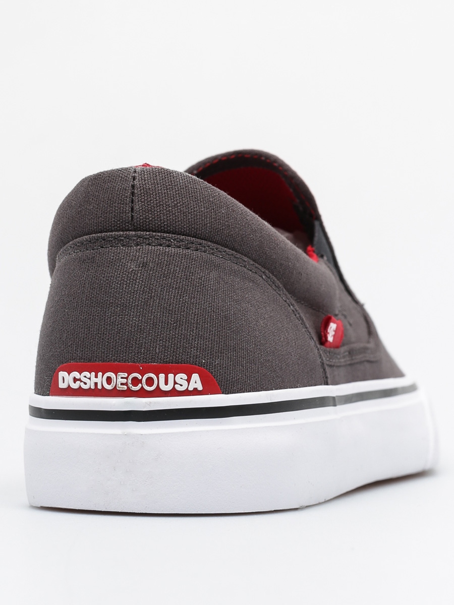 DC Boty Trase Slip On Tx (grey/black/red)