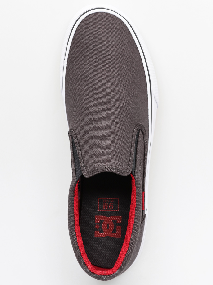 DC Boty Trase Slip On Tx (grey/black/red)