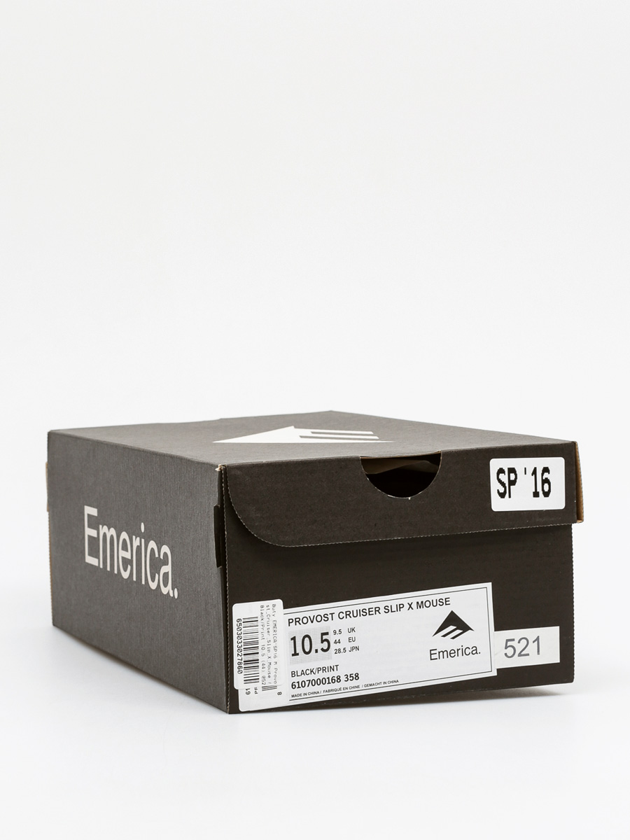 Emerica Boty Provost Cruiser Slip X Mouse (black/print)