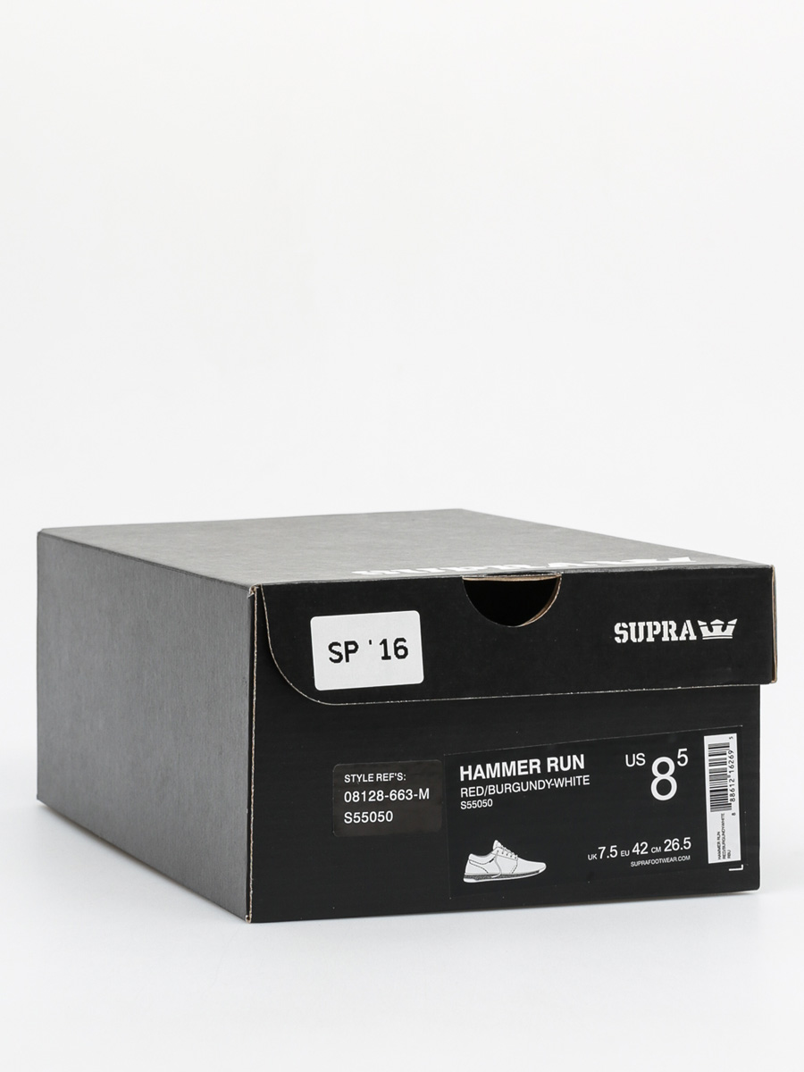 Supra Tenisky Hammer Run (red/burgundy white)