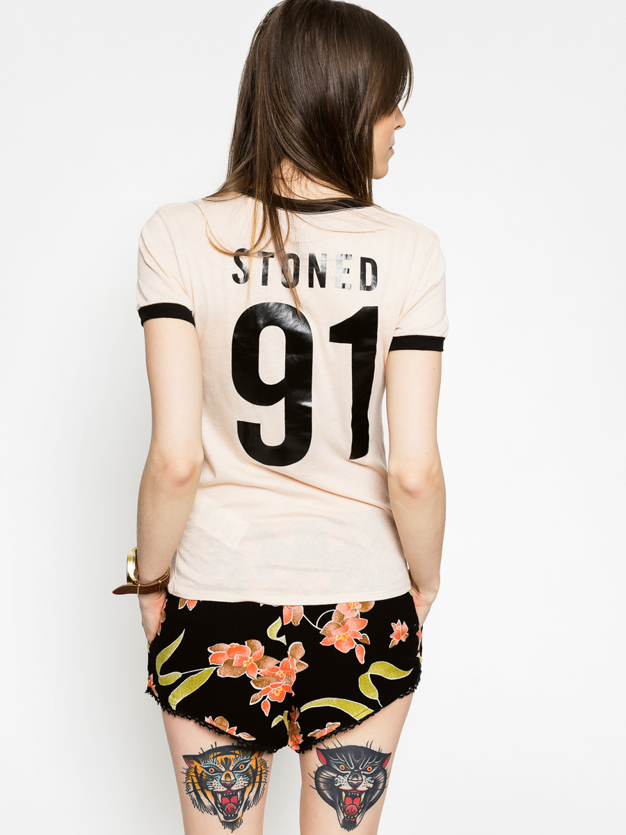 Volcom Tričko Run Around Ringer Wmn (soy)