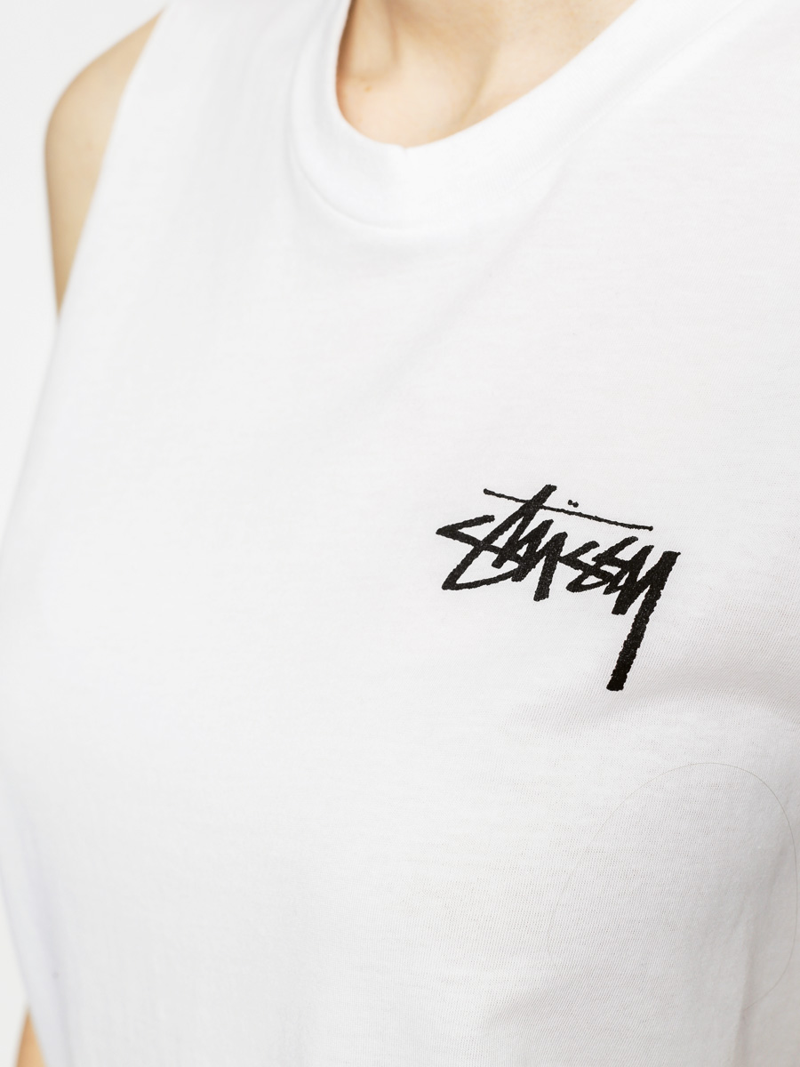 Stussy Tričko 3 Palms Muscle Tee Wmn (white)