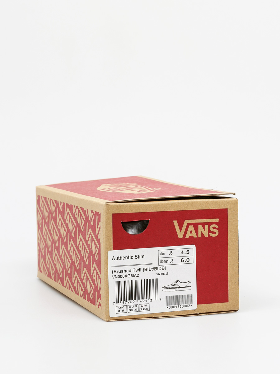 Vans Boty Authentic Slim (brushed twill/bllt/bldbl)