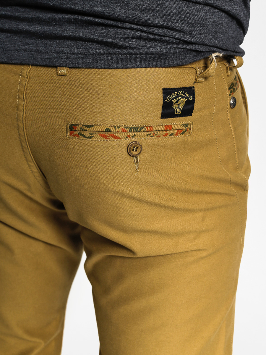 Turbokolor Kalhoty Chino Slim Fit (olive/dune camo)